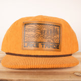 Leather Patch Corduroy Hat