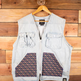 Men's Denim Patchwork Vest