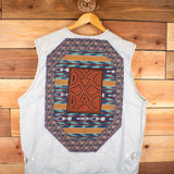 Men's Denim Patchwork Vest