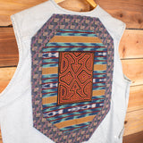 Men's Denim Patchwork Vest