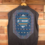 Men's Denim Patchwork Vest