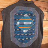 Men's Denim Patchwork Vest