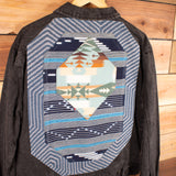 Men's Denim Patchwork Jacket