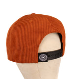 Leather Patch Corduroy Hat