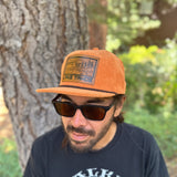 Leather Patch Corduroy Hat