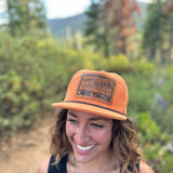 Leather Patch Corduroy Hat